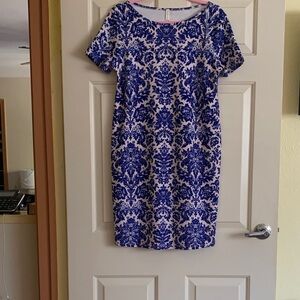NWT Pinkblush Blue and White Floral Midi Dress